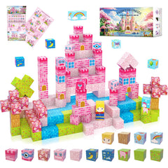 WSHIMIN Princess Castle magnetic blocks in action, sparking creative play and STEM learning.