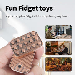 WSHWXY fidget slider in hand for discreet focus during work.