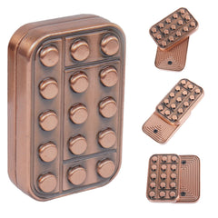 WSHWXY metal fidget slider top view shows magnets for tactile focus and calm concentration.