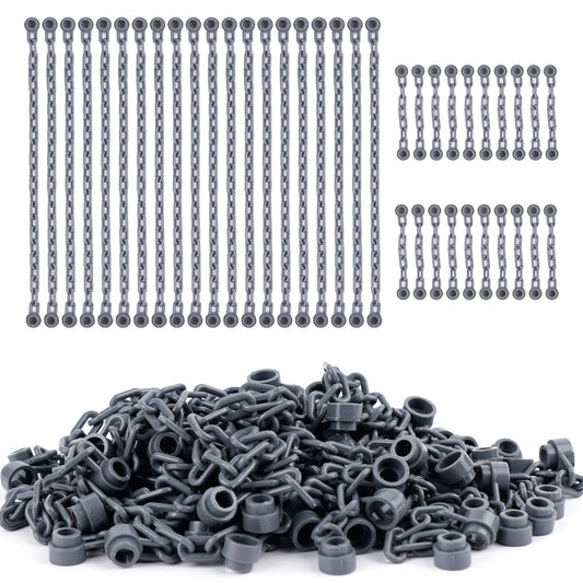 WSRYLTCH 21-link chain close-up with durable joints for stable builds.