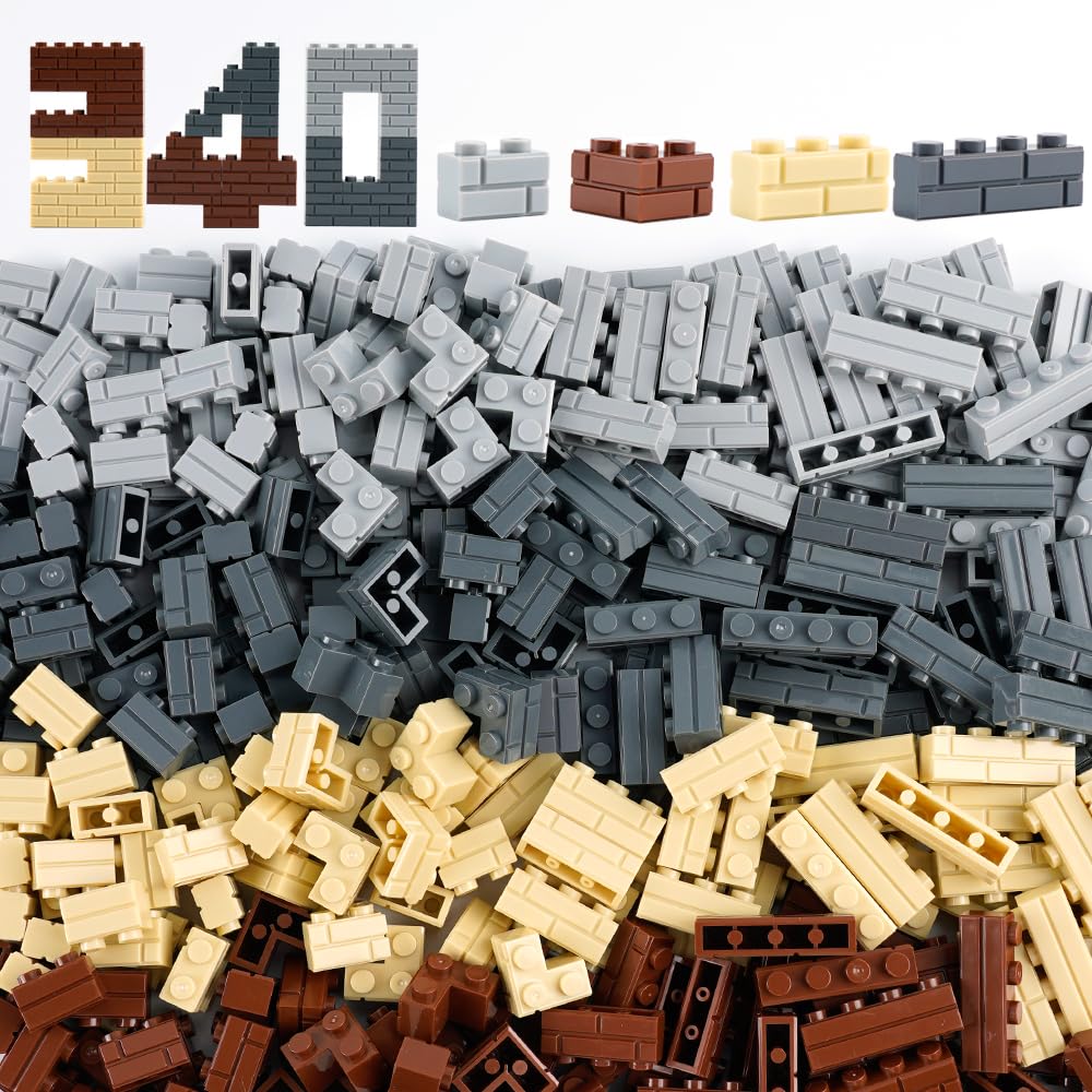 WSRYLTCH Wall Classic Bricks 1x2 bricks for durable city walls and quick MOC builds.