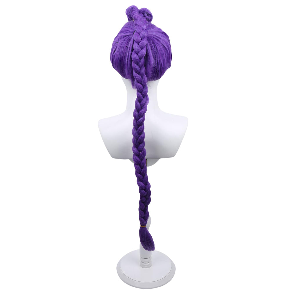 WTHCOS premium synthetic wig purple for soft texture and comfortable wear.