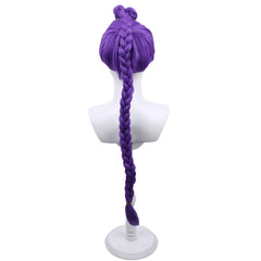 WTHCOS premium synthetic wig purple for soft texture and comfortable wear.