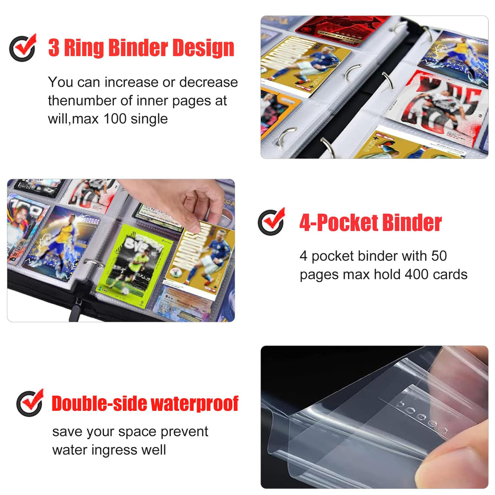 WTVIDAS portable binder with wrist strap keeps cards secure on the go