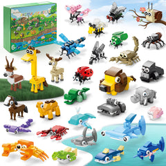 WuNian lion building blocks set boosts imaginative play and color recognition.