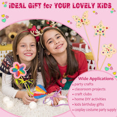 WUBOMJIO Princess Fairy Wands Kit flower wand shapes for delicate decorations