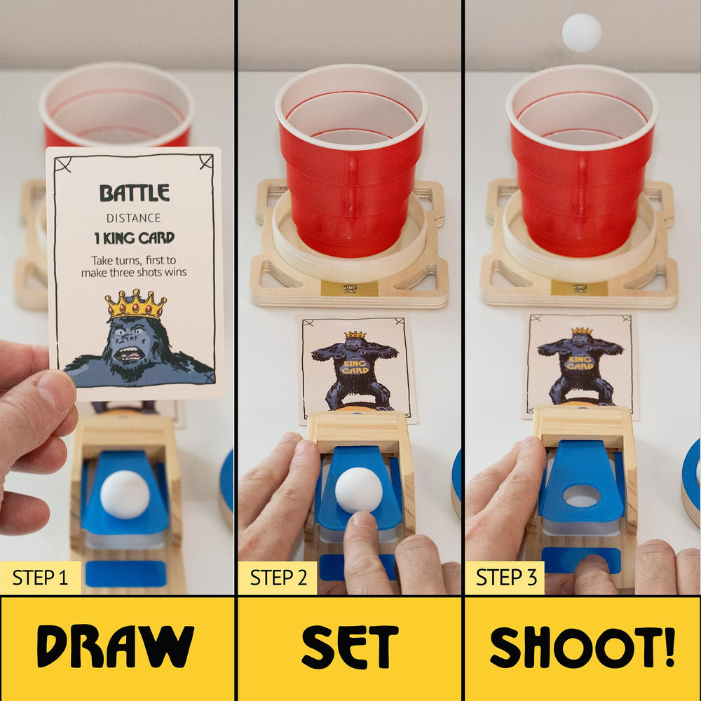 King Pong foam balls provide safe, high-energy action