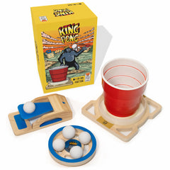 Wudly Games King Pong wooden shooter ready for fast, precise shots