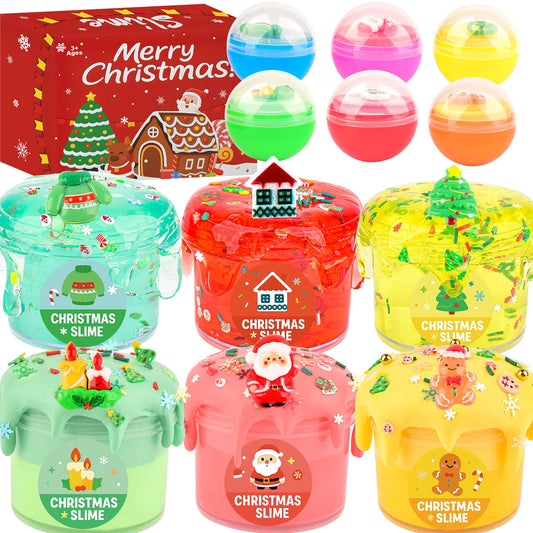 WUJYLY festive add-ins in christmas slime kit for imaginative play
