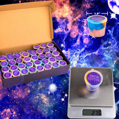 WUJYLY Galaxy Slime displays colorful rainbow colors for engaging slime parties