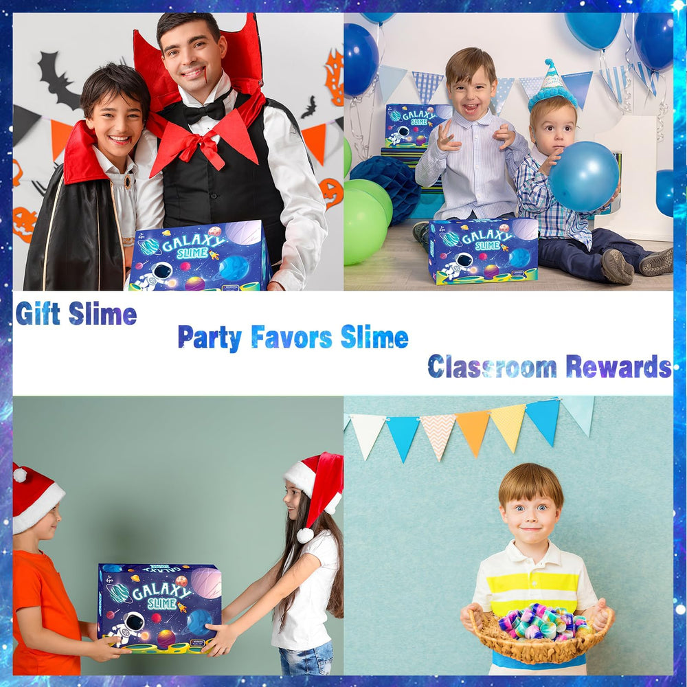 WUJYLY Galaxy Slime Kit ideal for birthday goodie bags and holiday gifts