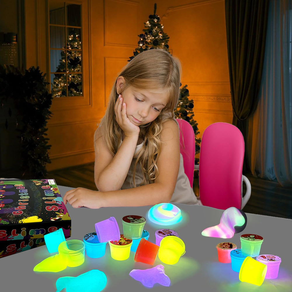 WUJYLY holiday slime party favors for festive celebrations.