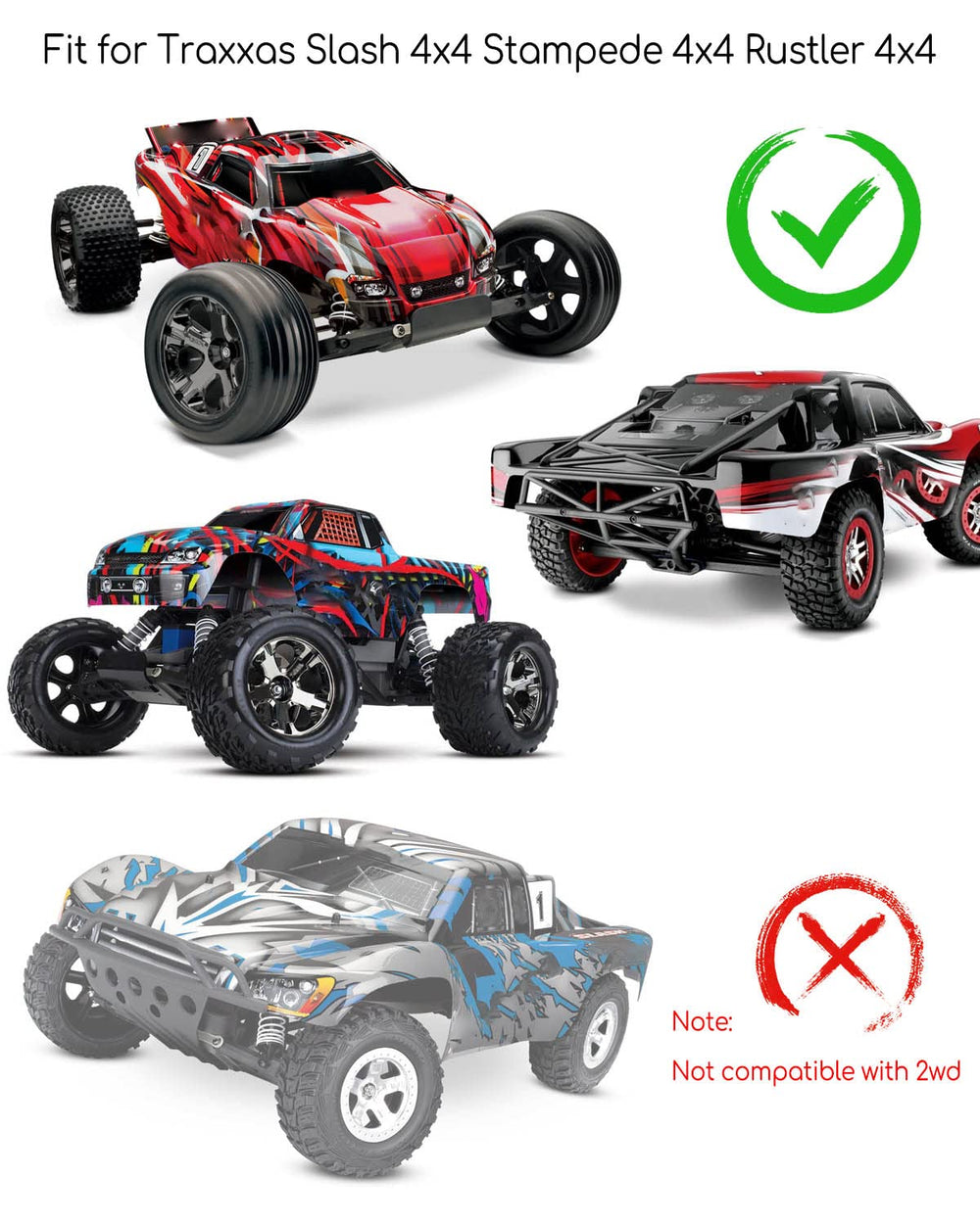 WUMZIJ VXL-3s compatibility with Traxxas 4x4 models for simple upgrades