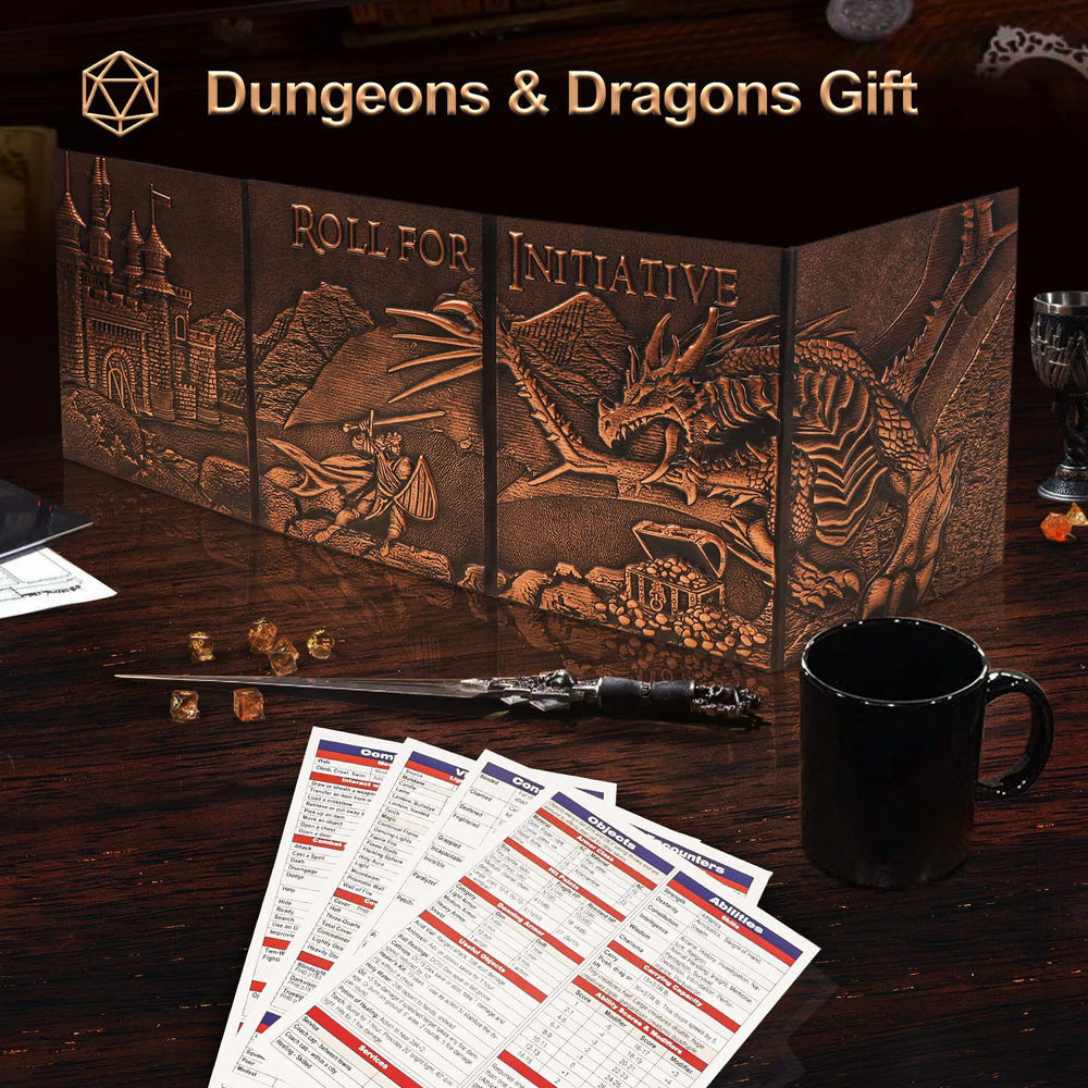 Folded Wunhunew DND DM Screen compact for portable sessions