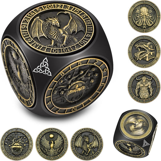 Wunhunew DND spinner dice with 7-in-1 gyroscope for fast, fair rolls.