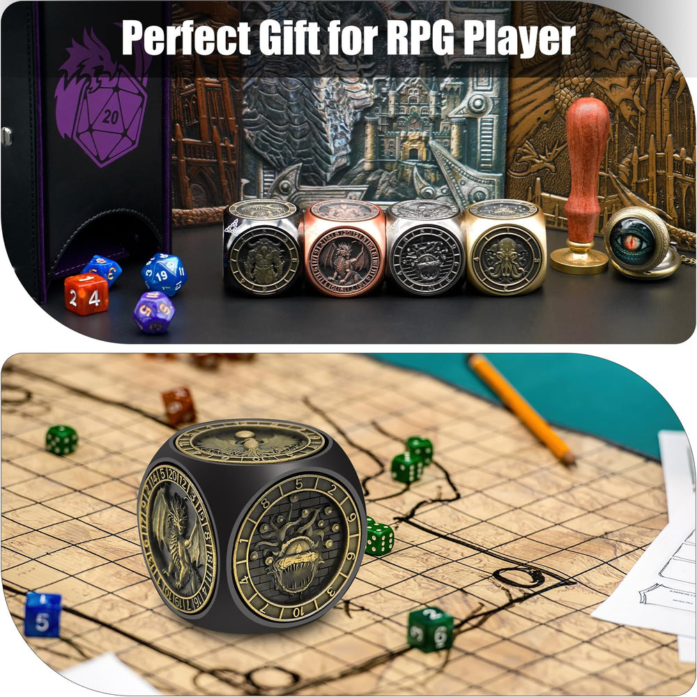 Wunhunew DND spinner dice gift set is ideal for RPG fans.