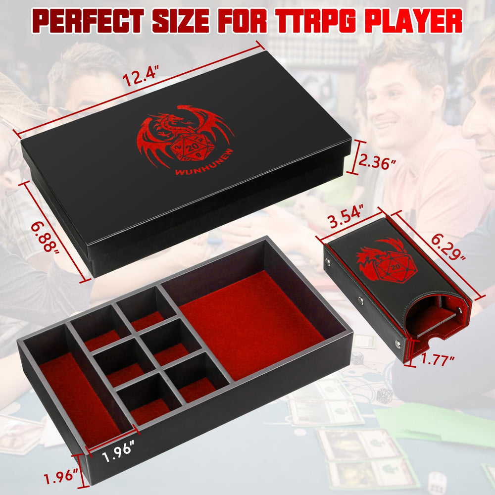Wunhunew dragon-themed DND case detail, crafted for RPG enthusiasts