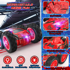 Wupuaait RC car front view with LED night lights for evening races