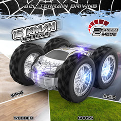 Wupuaait RC car shows cool double sided pattern during flips
