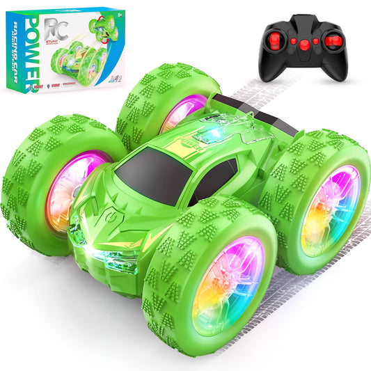 Wupuaait remote control car with two-sided design showcasing racing and monster modes for engaging play