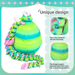 WUQIREN 3D printed dragon detail highlights articulation and imaginative play possibilities