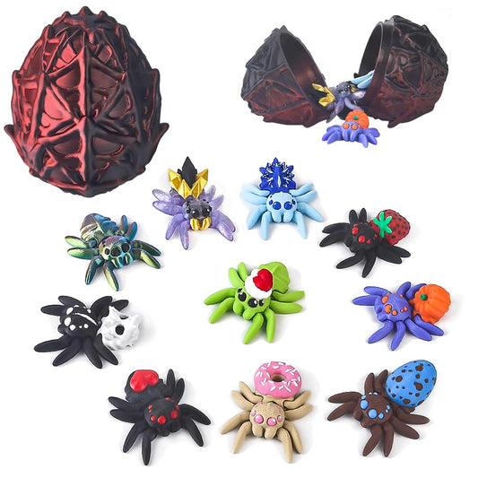 WUQIREN dragon egg with ten spiders opens for a thrilling surprise