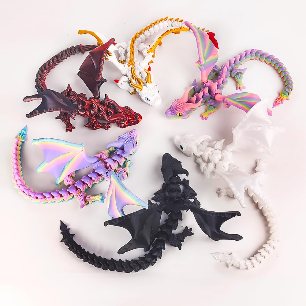 WUQIREN matte-rainbow dragon decor enhances festive party ambiance.