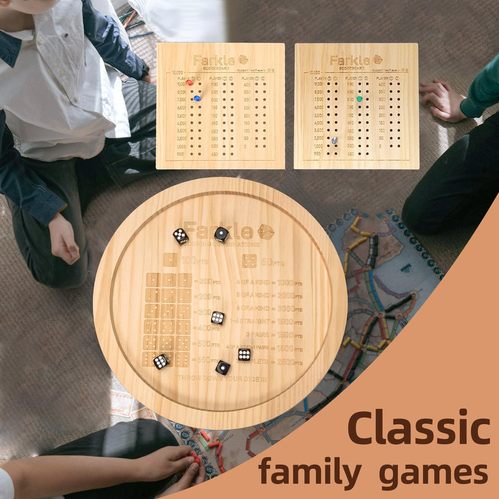 WUQIREN 50-page score sheets to organize ongoing Farkle sessions.