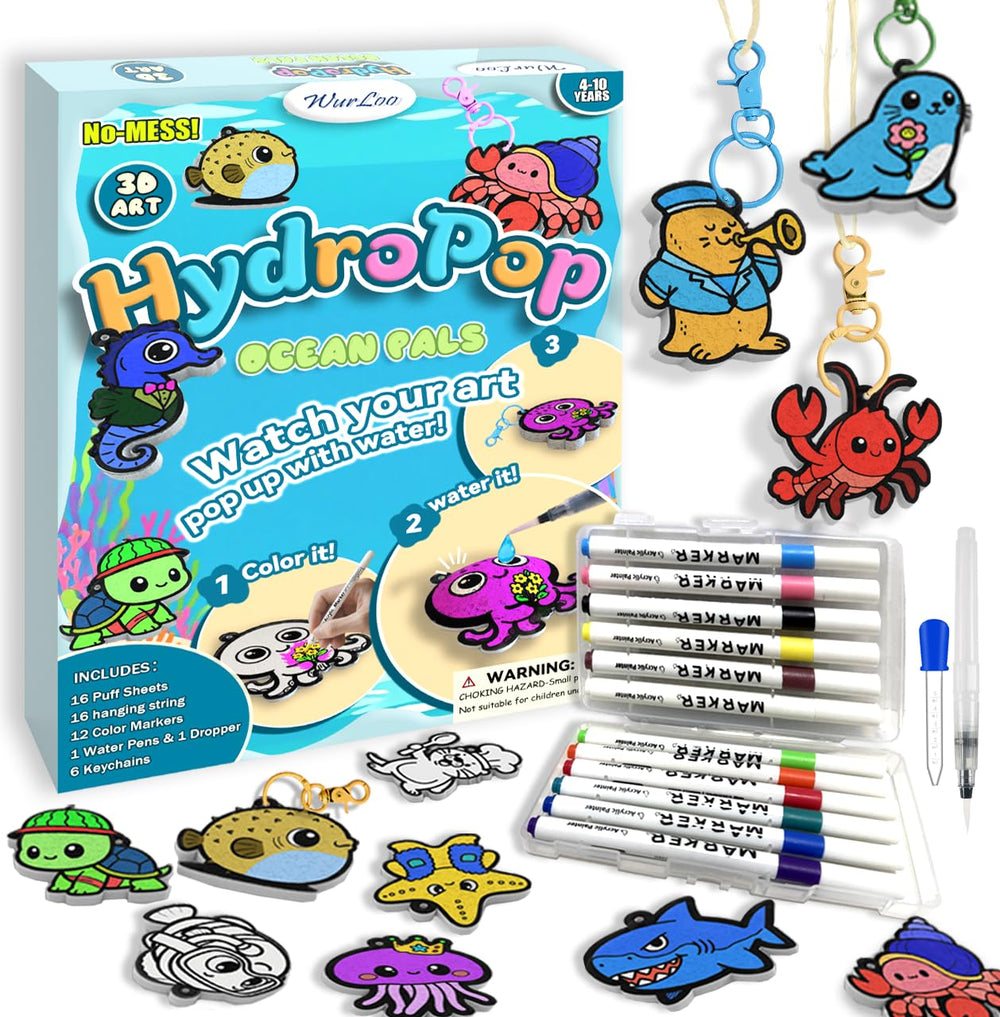 WurLoo Aqua Puffs Ocean Panel demonstrates color-to-3D magic for sensory play.