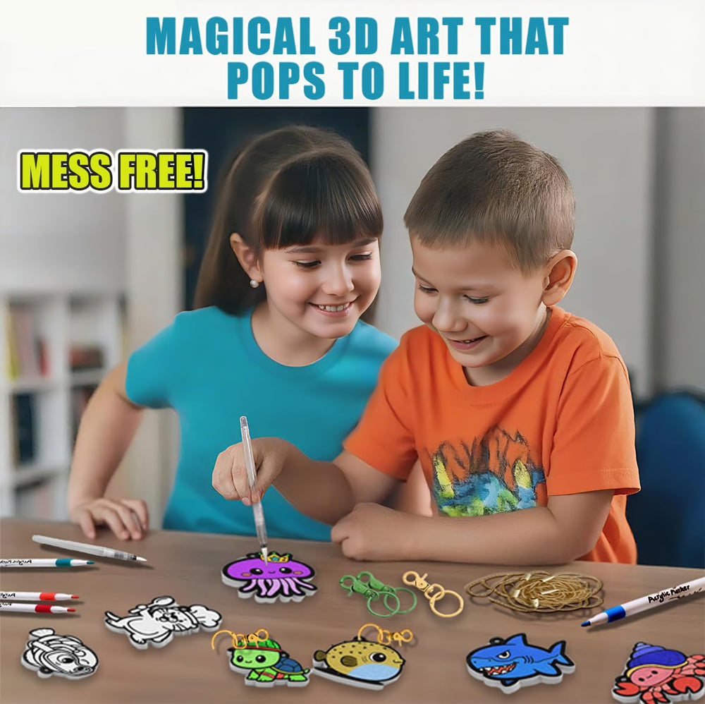 WurLoo foam art looks great as backpack charms or room decor.