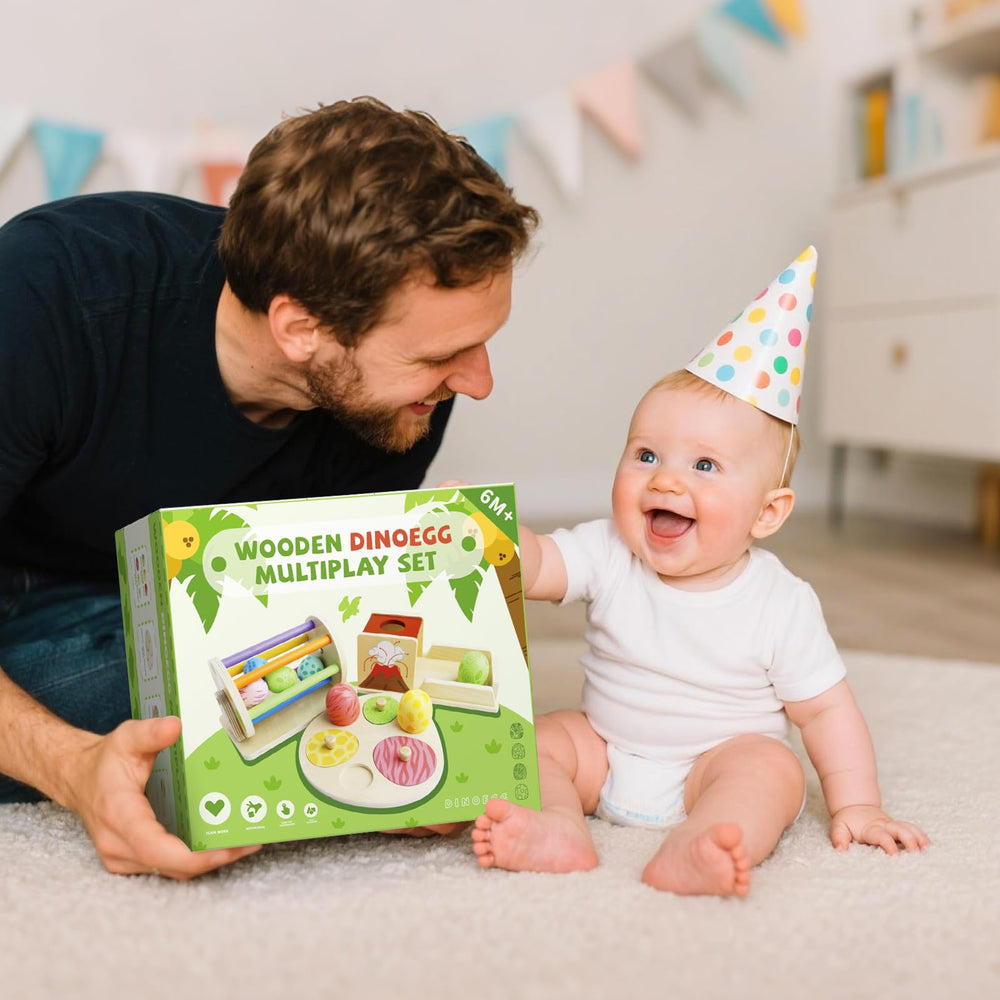 Wuzhineisn gift-ready toy kit offers multi-sensory learning for infants.