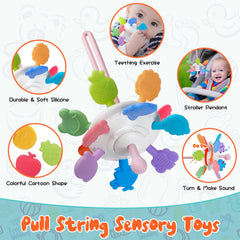 Wuzhineisn stacking rings set encourages grip, visual tracking, and number recognition