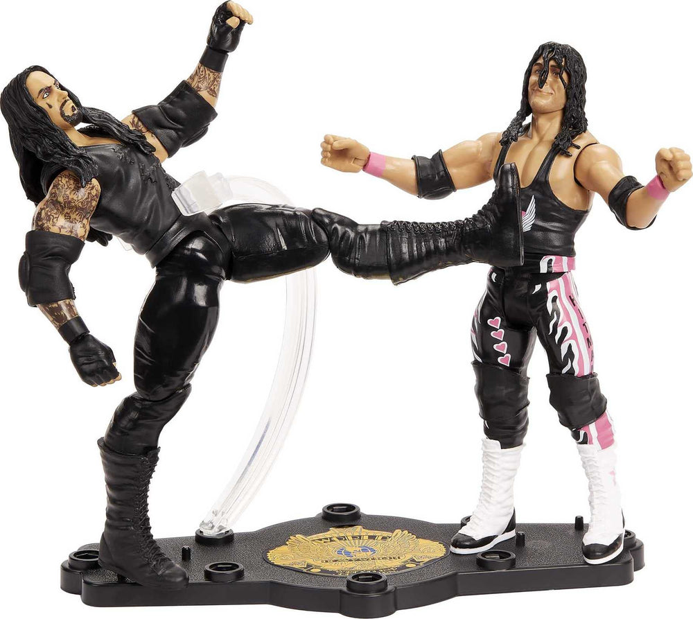 WWE 6-inch figures TrueFX faces for lifelike character expressions.