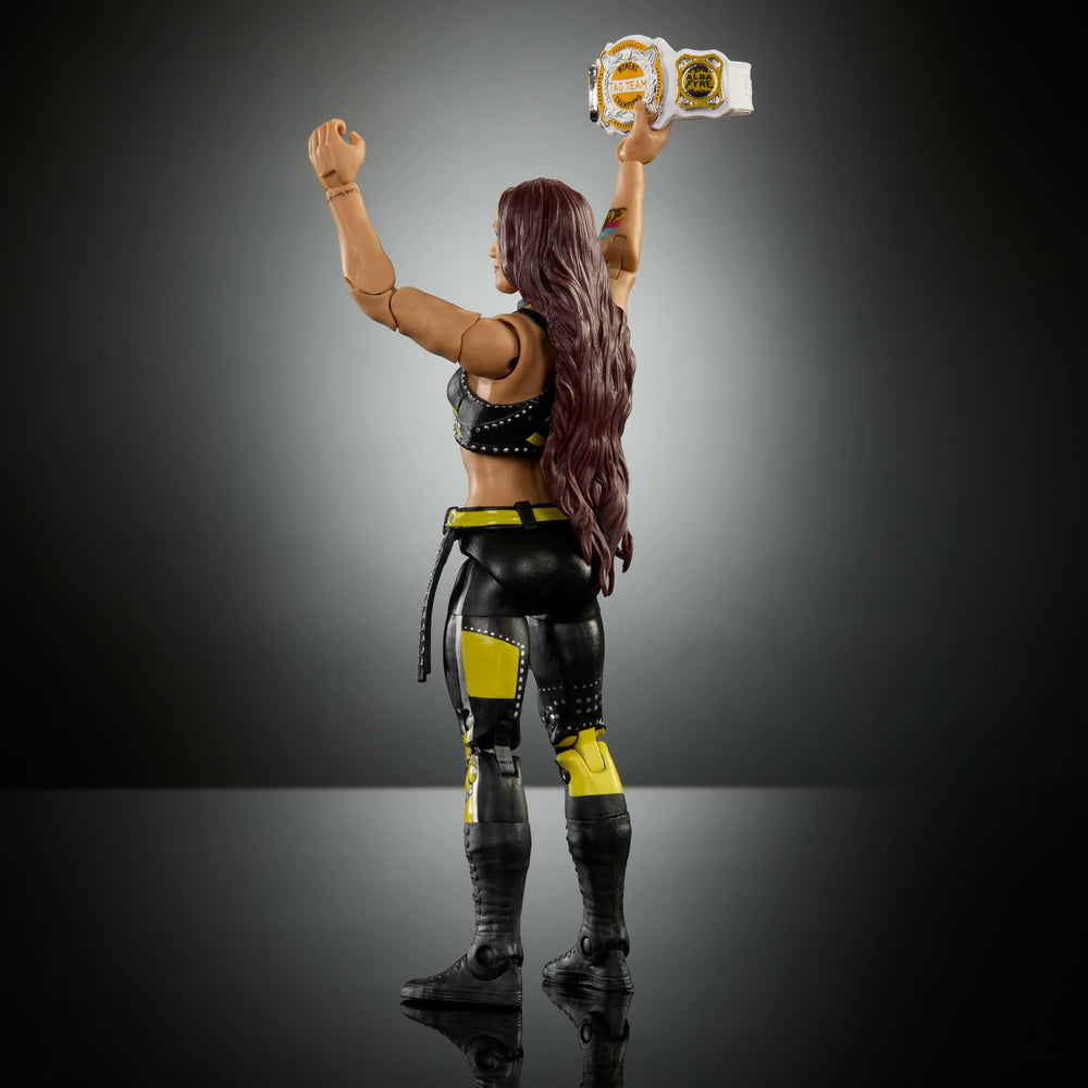 WWE Alba Fyre Elite 121 accessories enhance display and pretend matches.