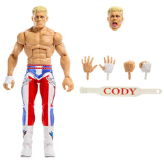 WWE Cody Rhodes Elite Top Picks 2025 Wave 4 figure close-up showing detailed sculpt.