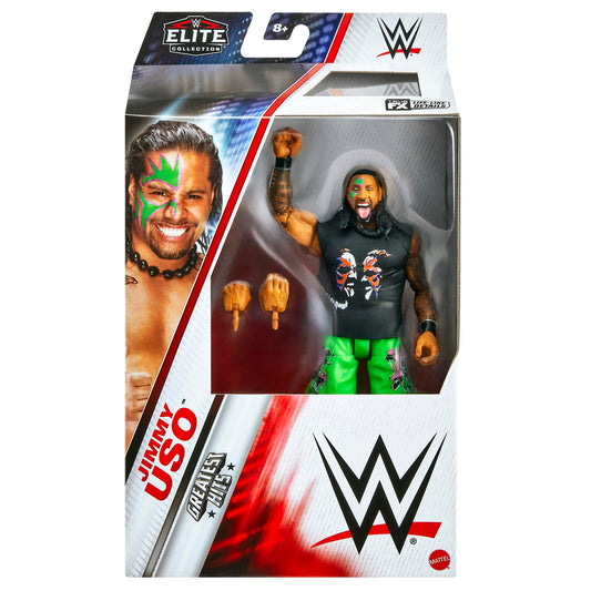 WWE Jimmy Uso Elite Greatest Hits 7 figure front view ideal for display.