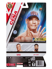 John Cena figure wearing blue jean shorts for authentic posing and play