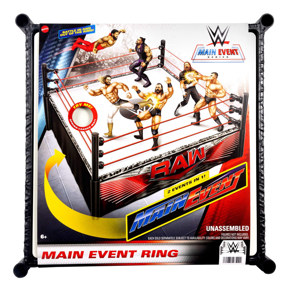 WWE Mattel pro tension elastic rope enables authentic action during battles.