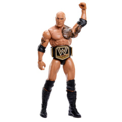 WWE The Rock Main Event Champions 5 figure shown with packaging ideal for gifting