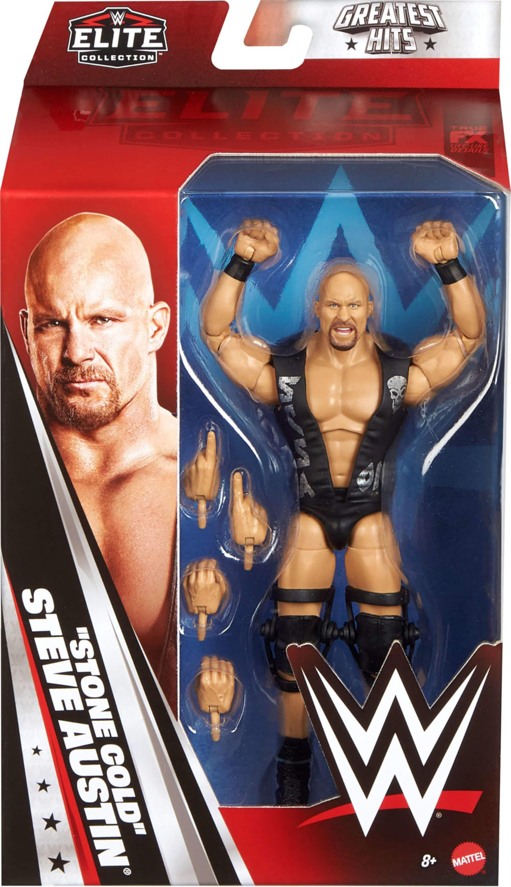 WWE Stone Cold Steve Austin Elite figure during ring entrance pose
