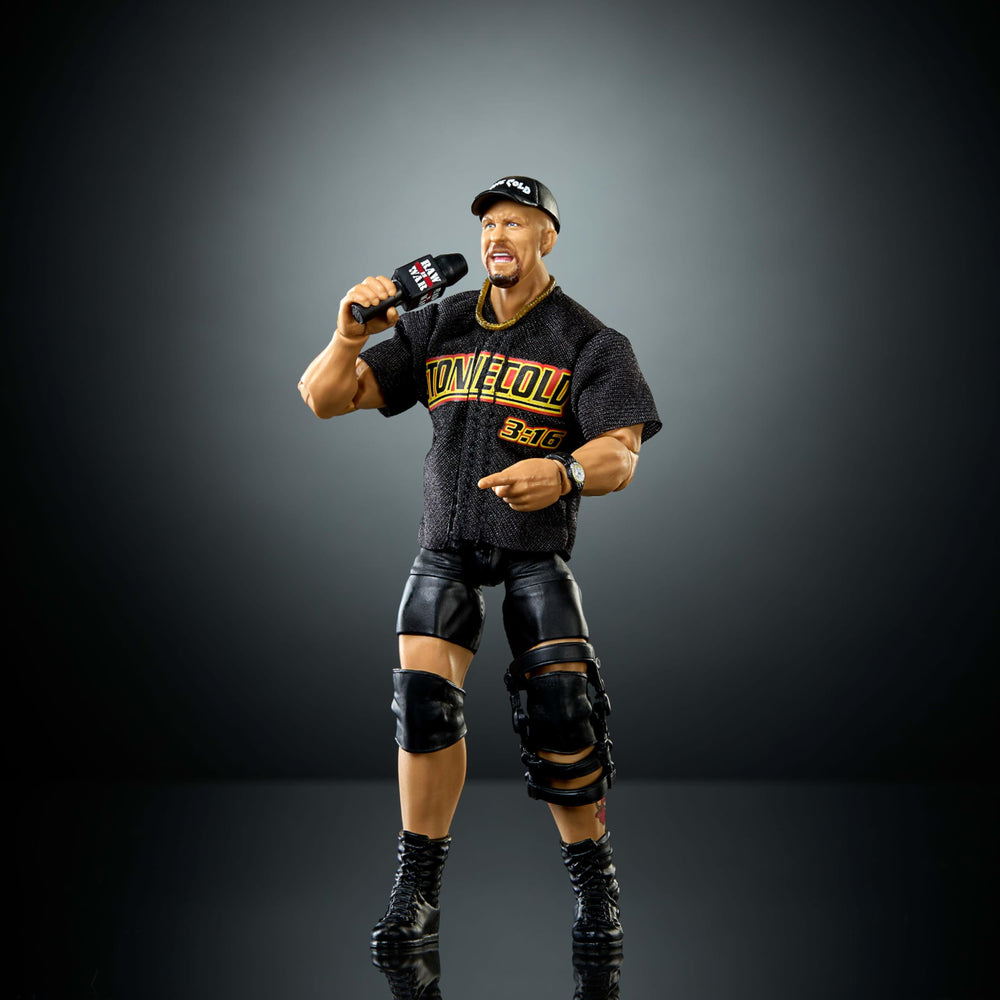 WWE Stone Cold Steve Austin accessories included for display and play scenarios