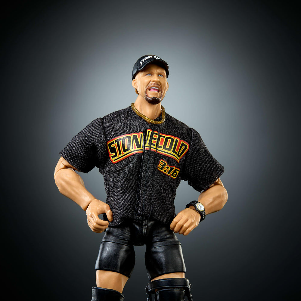 WWE Stone Cold Steve Austin figure side pose showcasing TrueFX facial detailing