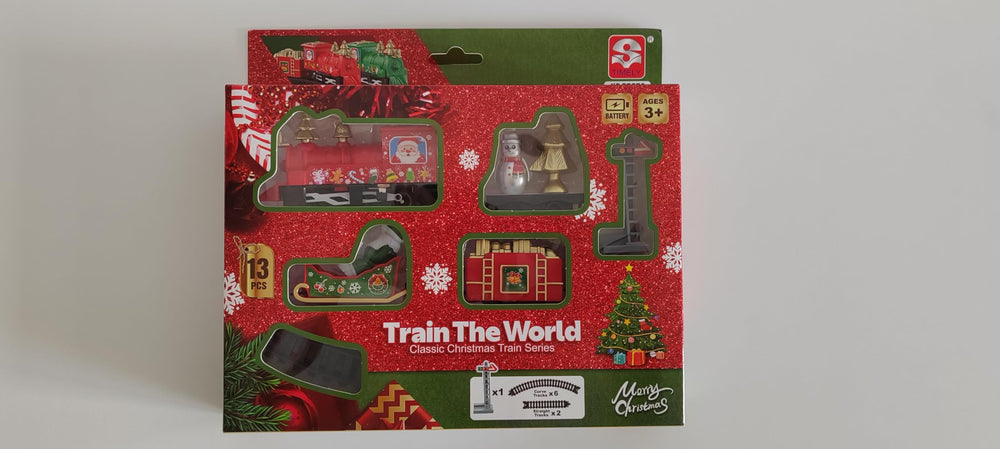 WWICILY holiday train decor creates a charming centerpiece for seasonal décor