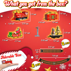 WWICILY train track pieces let kids build a safe festive layout