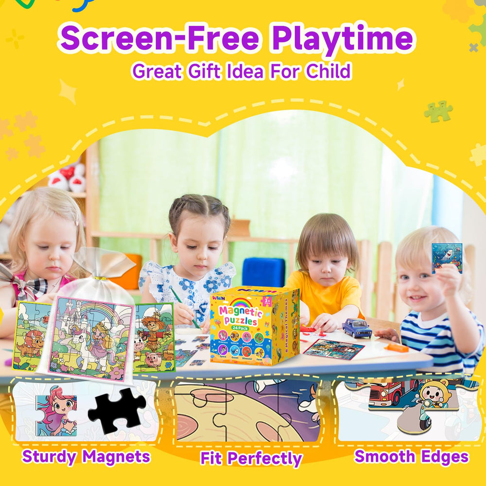WWN magnetic puzzle animals book offers calm play time