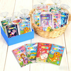 WWN mini coloring books image features compact, travel-friendly design for kids.