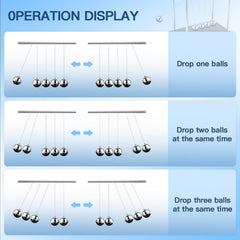 WXBRMCRY Newton's Cradle gift-worthy design suits colleagues and students seeking relaxation.