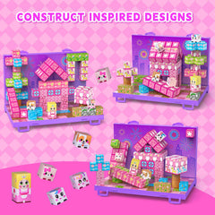 Wxlbr magnetic blocks strong magnets—secure castle play with safe, smooth edges.