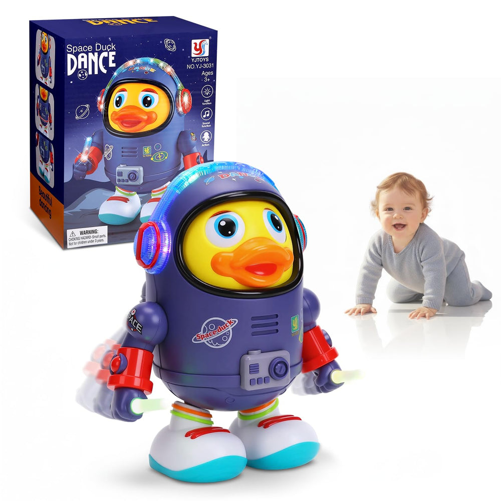 WRYBV Dancing Space Duck Toy dances to catchy music with engaging lights.