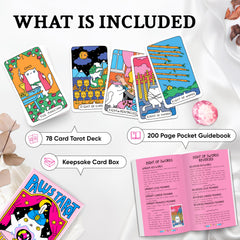 Wyspell Cat Tarot Deck illustrations capture whimsical cats for engaging readings.